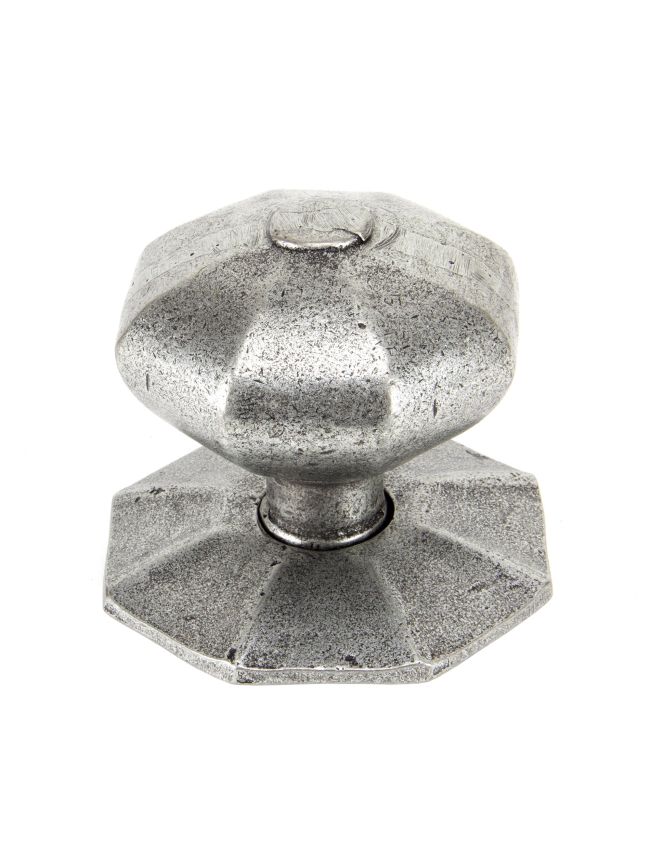 Pewter Octagonal Centre Door Knob