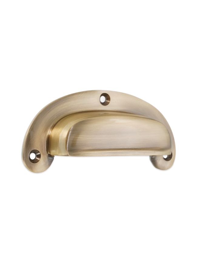 Traditional Cup Pull Antique Brass