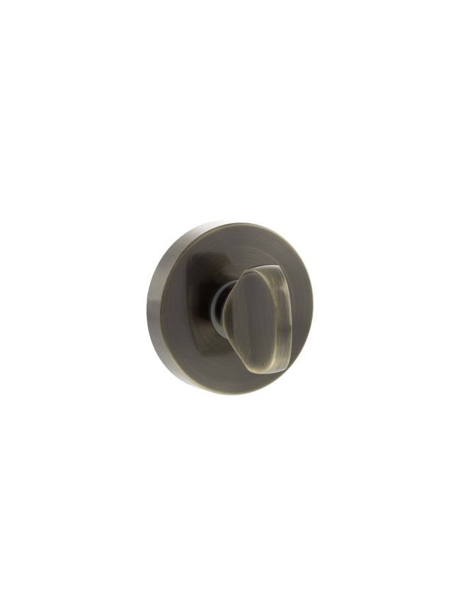 Senza Pari WC Turn and Release on Minimal Round Rose - Antique Brass