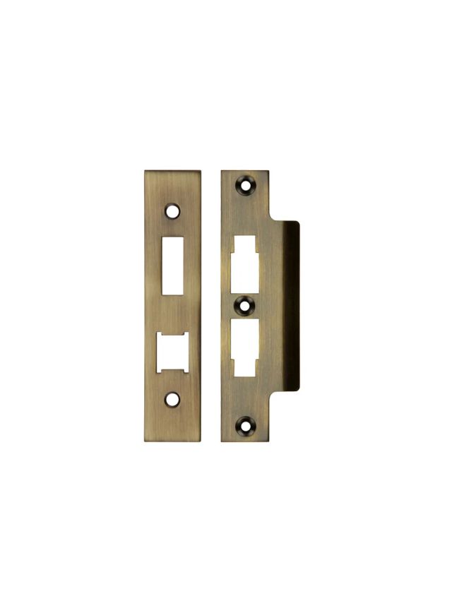 Zoo Hardware Spare Acc Pk for UK Horizontal 3L Locks - *BLANK* - Contains Forend, Strike and Fixing Screws (Lock Version) - Bronze