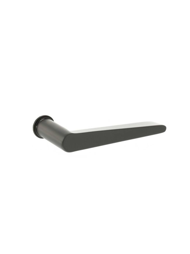 Tupai Rapido 5S Line Torrao Lever Door Handle on Concealed Round Rose - Titanium (Pair)