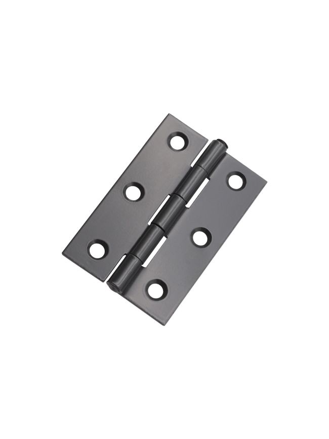NON CE Mild Steel Butt Hinges - Gunmetal Grey