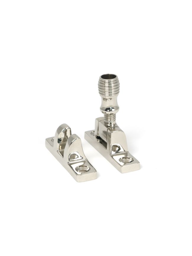 Polished Nickel Beehive Brighton Fastener - Narrow (Square)
