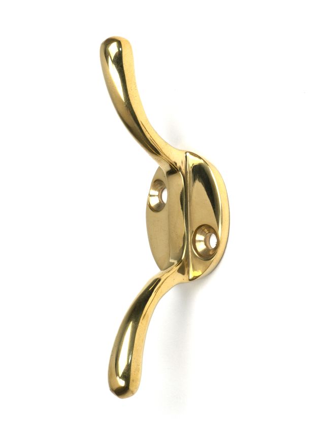 Polished Brass Newbury Cleat Hook