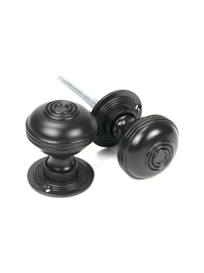 Aged Bronze 50mm Prestbury Mortice/Rim Knob Set