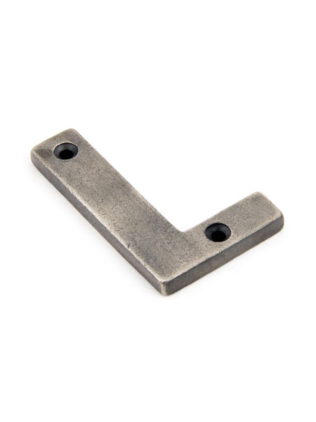 Antique Pewter Letter L