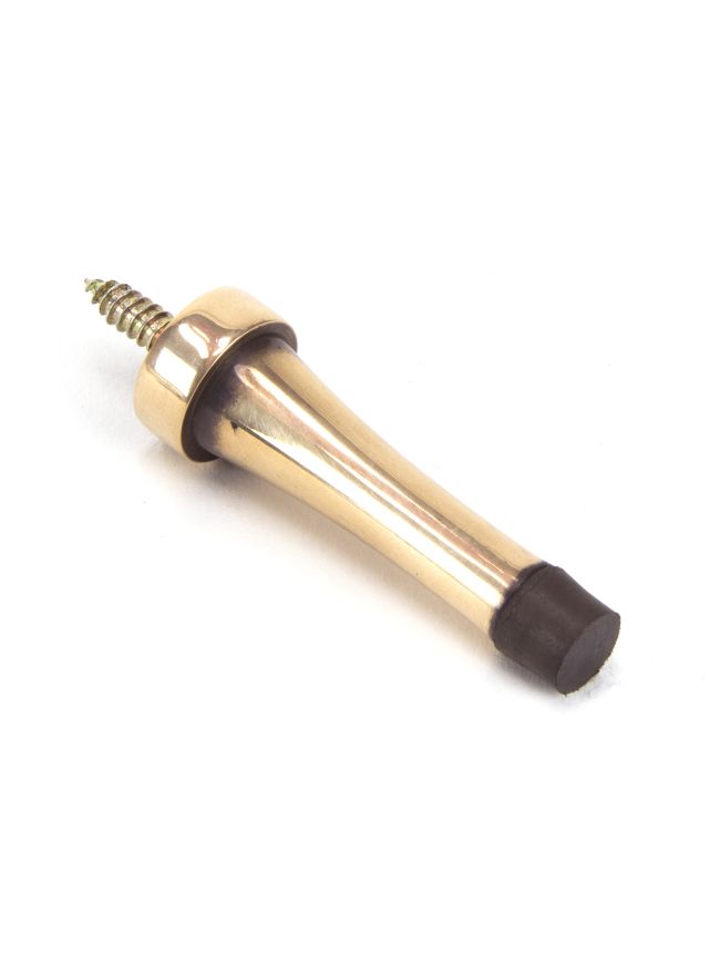 Polished Bronze Projection Door Stop