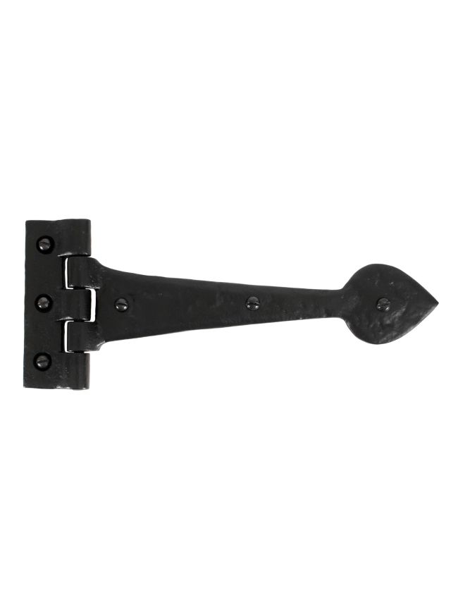 Black Textured 10½" Cast T Hinge (pair)