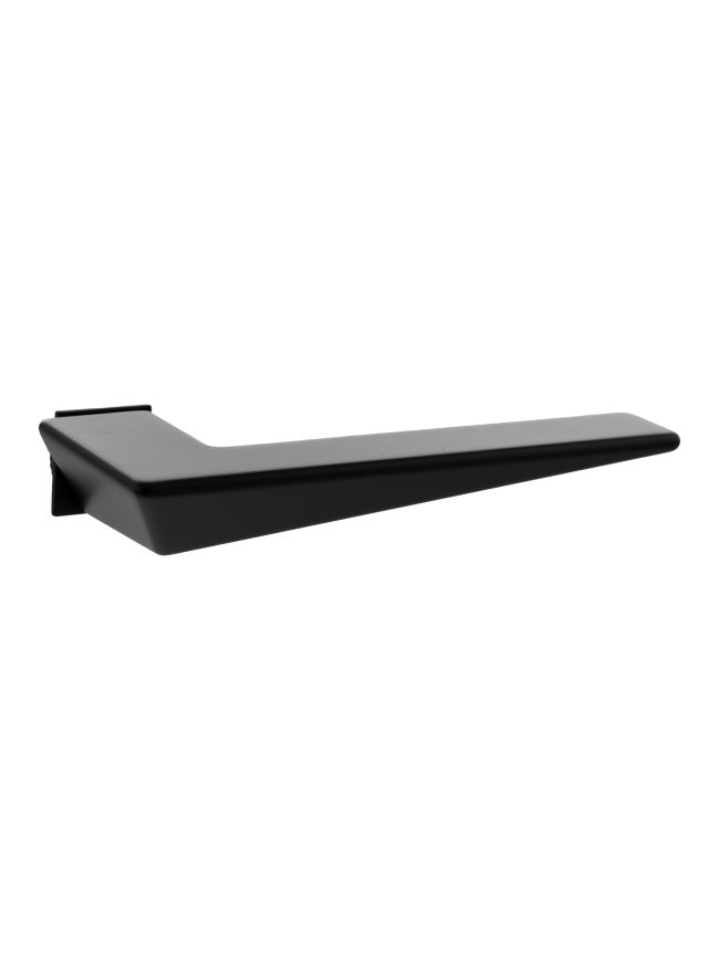 Forme Naxos Lever Door Handle on Concealed Square Rose - Matt Black (Pair)