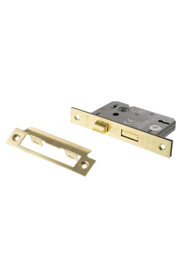 Atlantic 3 Lever Key Sashlock [CE] 2.5" - Satin Brass