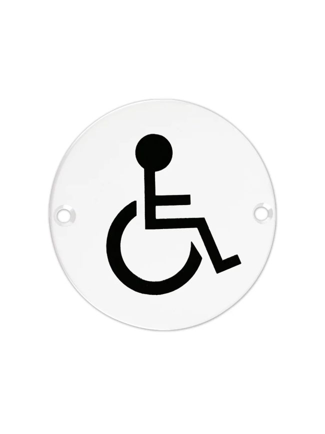 Zoo Hardware Sex Symbol - Disabled - 76mm dia - White