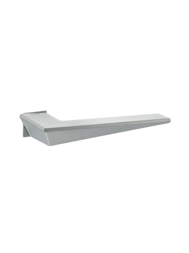 Forme Naxos Lever Door Handle on Concealed Square Rose - Satin Chrome (Pair)