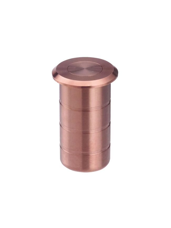 Zoo Hardware Dust Socket for Flush Bolts - Concrete 20mm dia. x 38mm - Tuscan Rose Gold