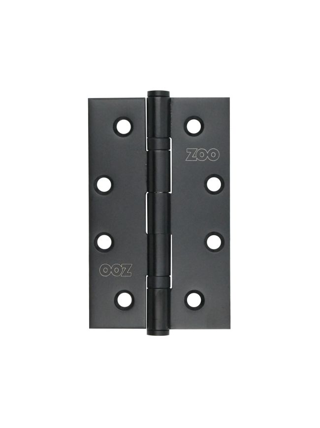 Zoo Hardware Slim Knuckle Bearing Hinge Stainless Steel - Grade 201 - 102 x 63 x 2.5mm - Matt Black