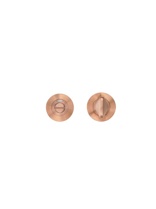 Zoo Hardware Turn & Indicator Release - Round Rose - PVD Bronze