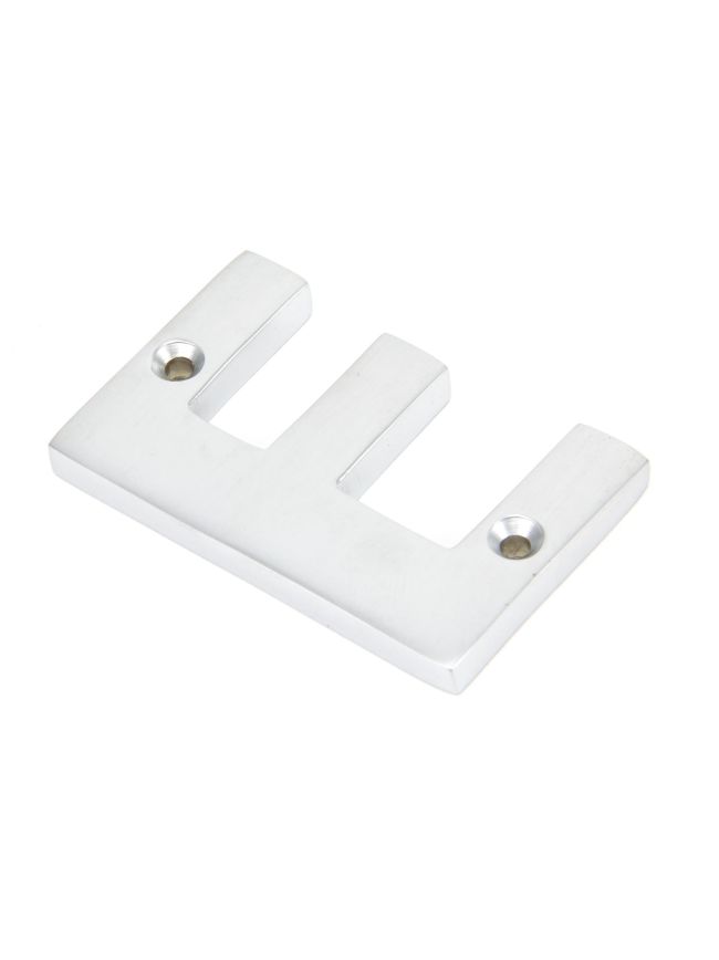 Satin Chrome Letter E
