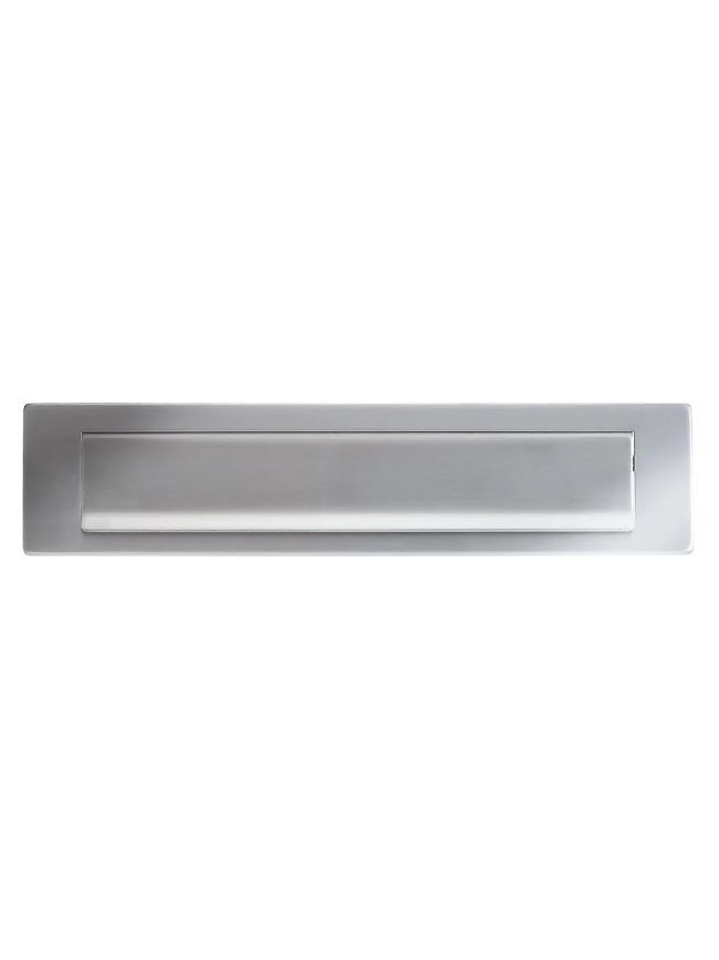 Zoo Hardware Letter Plate - 340mm x 75mm - 312mm c/c - Satin Stainless