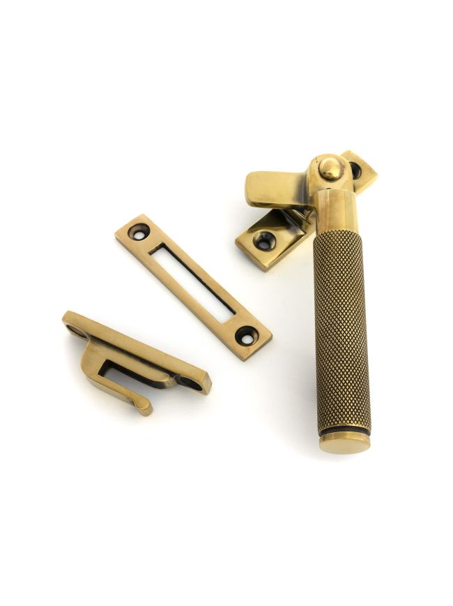 Aged Brass Locking Brompton Fastener - RH