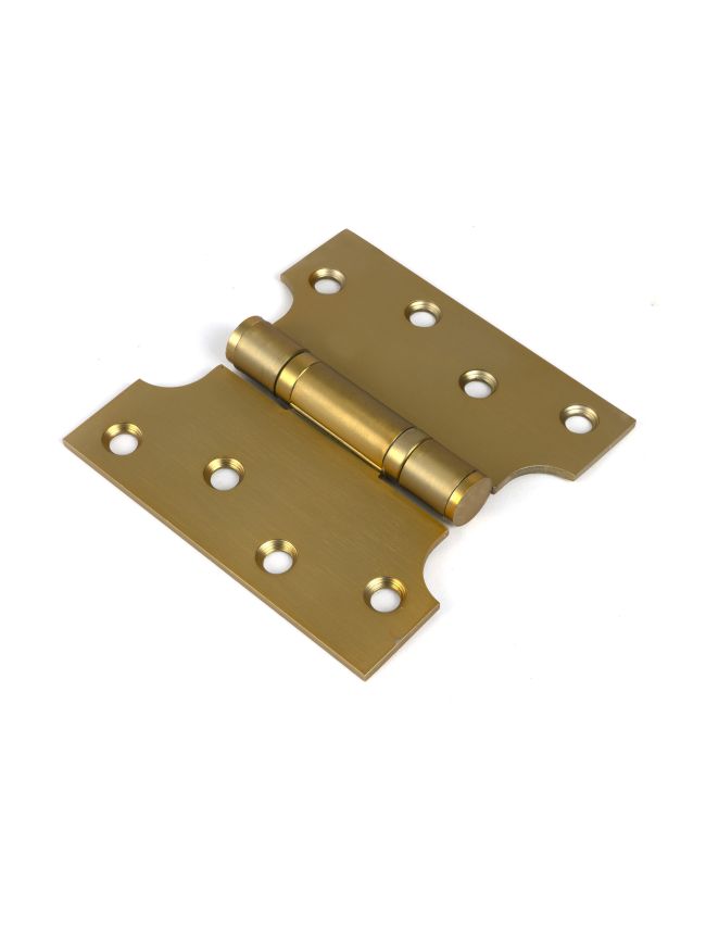 Satin Brass 4" x 2" x 4" Parliament Hinge (pair) ss