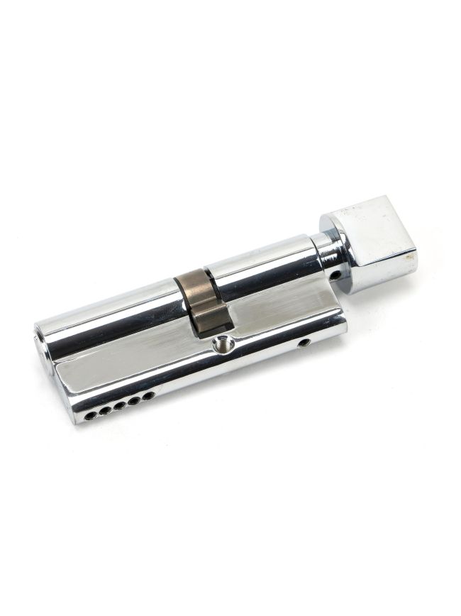 Polished Chrome 35T/45 5pin Euro Cylinder/Thumbturn