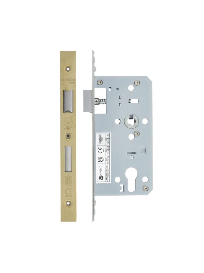 Zoo Hardware 2 Piece - DIN euro sashlock - 72mm c/c - backset 55mm - Brass