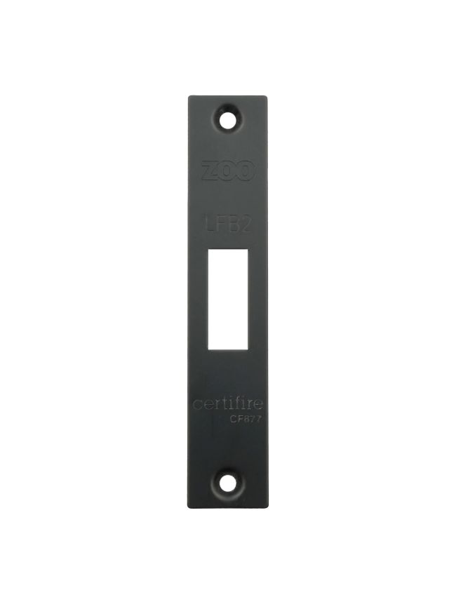 Zoo Hardware Square Forend, Strike and Escutcheon Pack t/s ZFB02 Fire Brigade Lock - Black