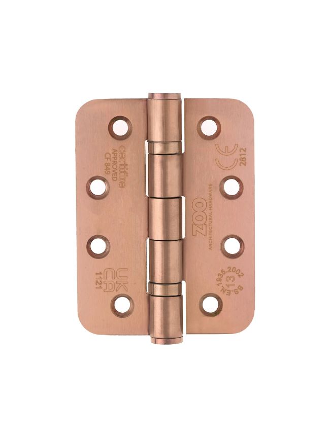 Zoo Hardware Grade 13 Ball Bearing Hinge - SS201 - Radius - CF849 - PVD Bronze