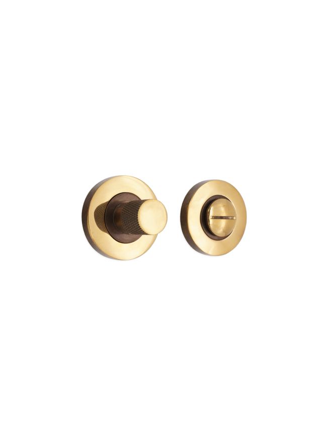 Jewel Knurlmond Thumb Turn & Release Aged Brass