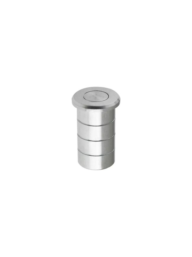 Zoo Hardware Dust Socket for Flush Bolts - Concrete 20mm dia. x 38mm - Satin Chrome