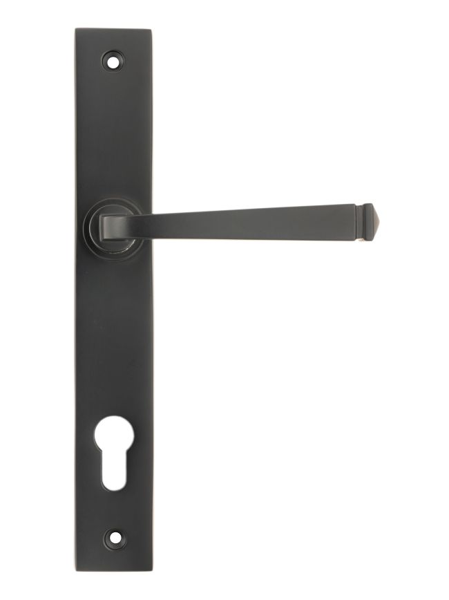 Aged Bronze Avon Slimline Lever Espag. Lock Set