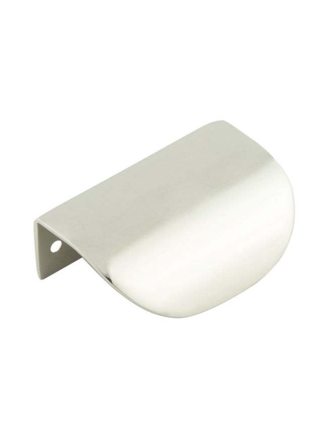 Burlington 75mm Polished Nickel Arched Edge Pull - By Frelan Hardware - BUR941PN