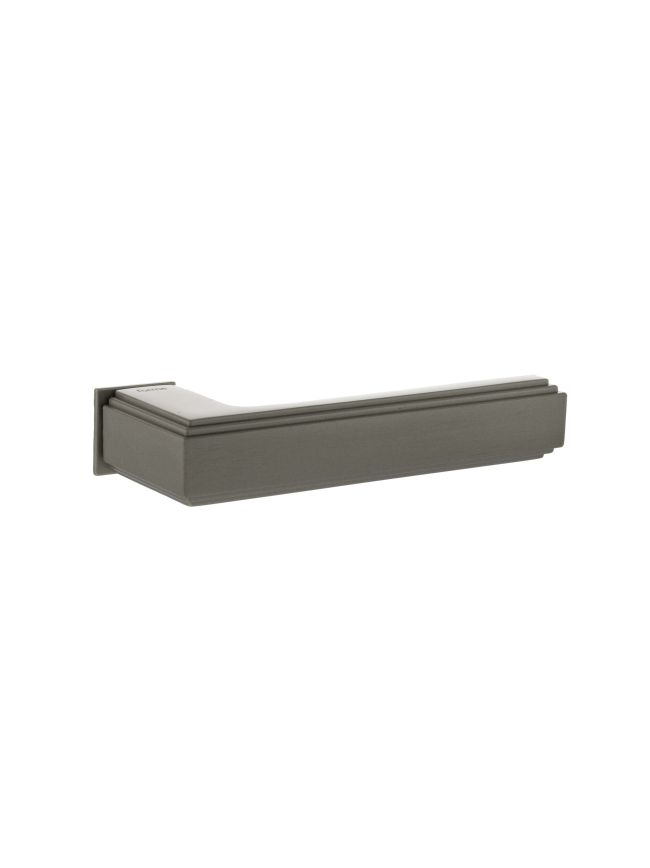 Forme Alila Lever Door Handle on Concealed Square Rose - Satin Nickel (Pair)