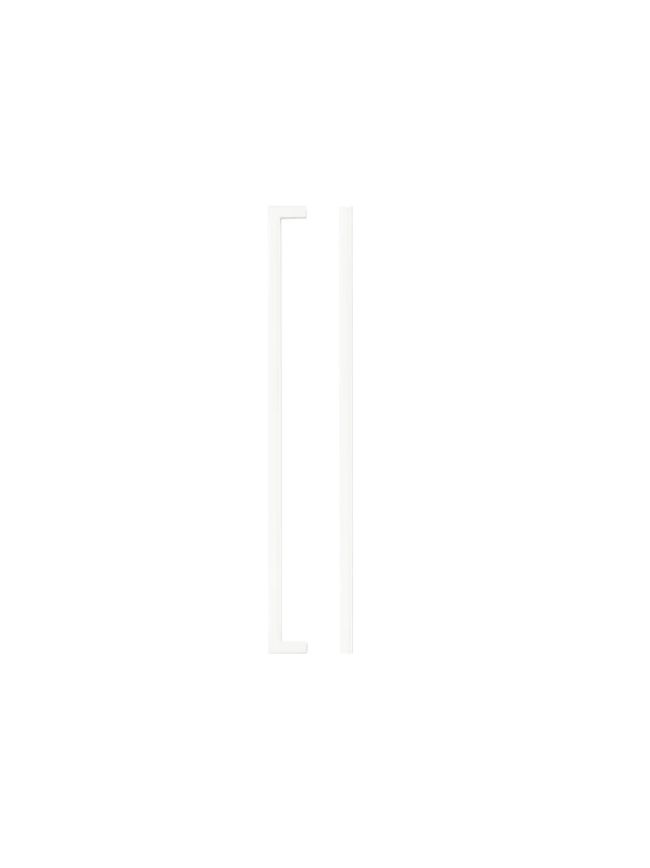 Zoo Hardware Square Block Cabinet handle 320mm CTC Matt White Finish