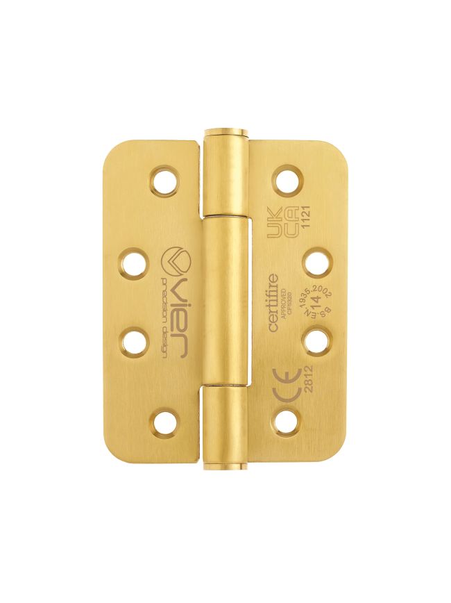 Zoo Hardware Grade 14 concealed knuckle hinge SS201 - Radius - PVD Satin Brass