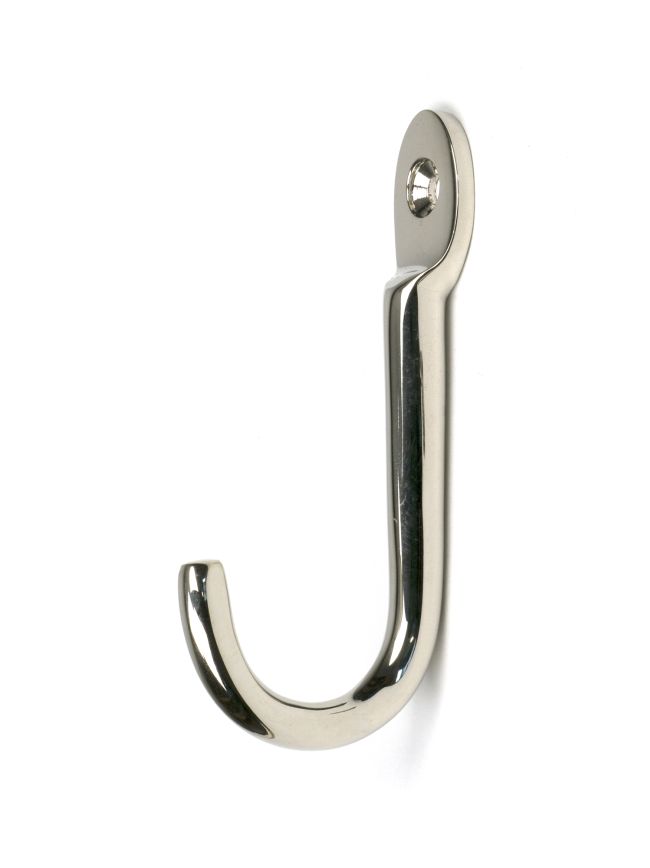 Polished Nickel Traditional Coat Hook