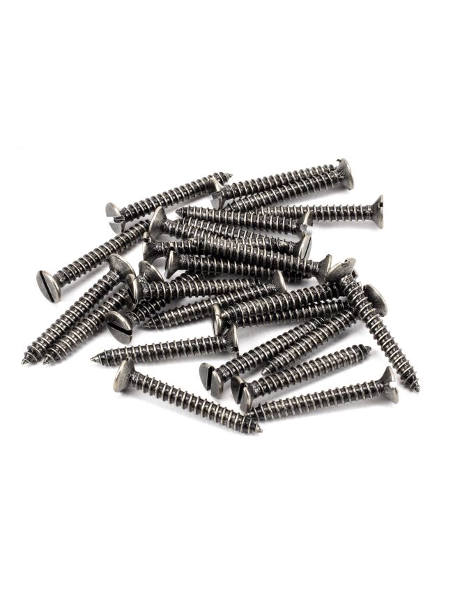 Pewter 8x1¼" Countersunk Screws (25)