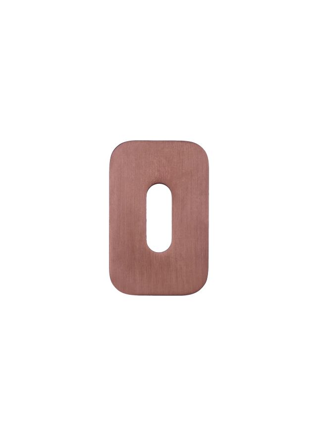 Zoo Hardware Standard Profile Escutcheon - Rosso Mini Squircle - 50 x 32 x 3 - PVD Bronze