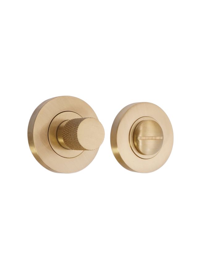 Jewel Knurlmond Thumb Turn & Release Satin Brass