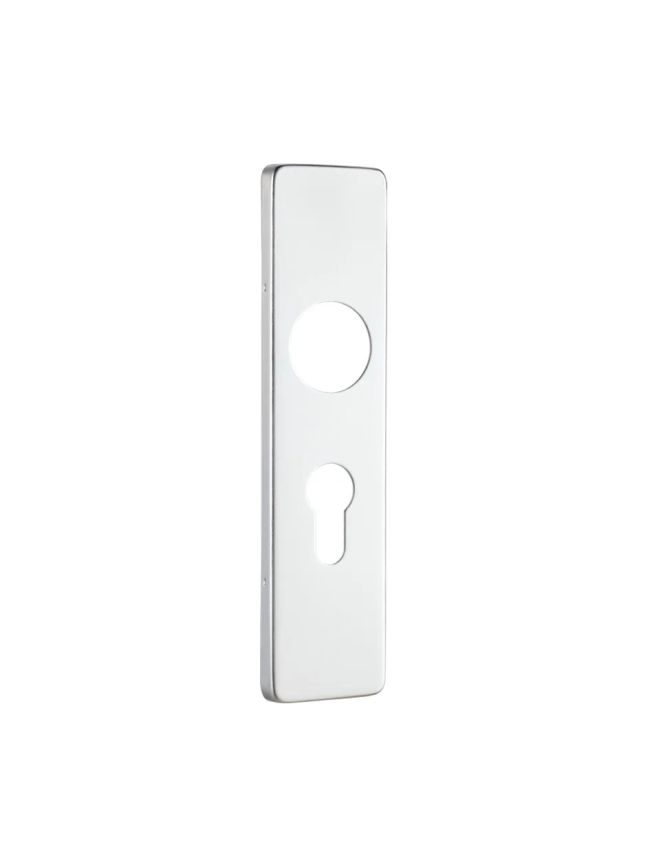 Zoo Hardware Spare Push on Euro Profile Backplate for Aluminium - 47.5mm - Satin