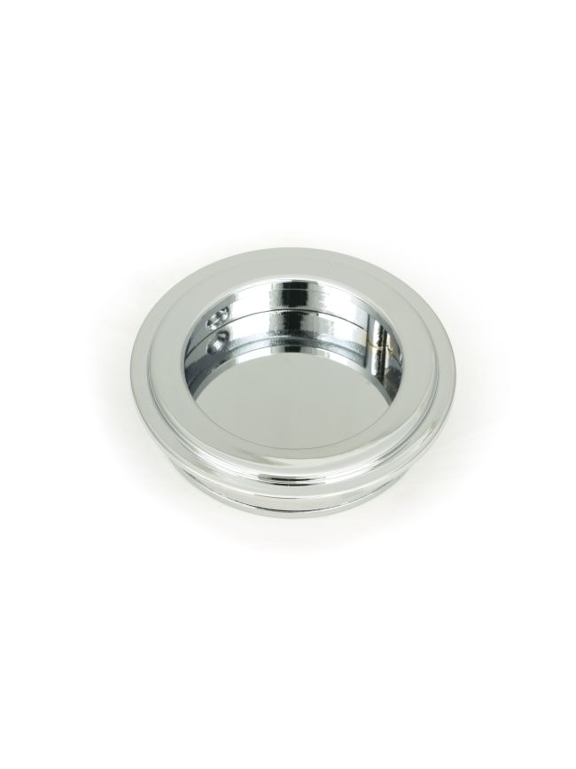 Polished Chrome 60mm Art Deco Round Pull