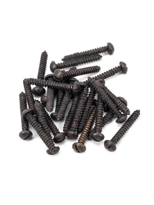 Beeswax 6x1" Round Head Screws (25)