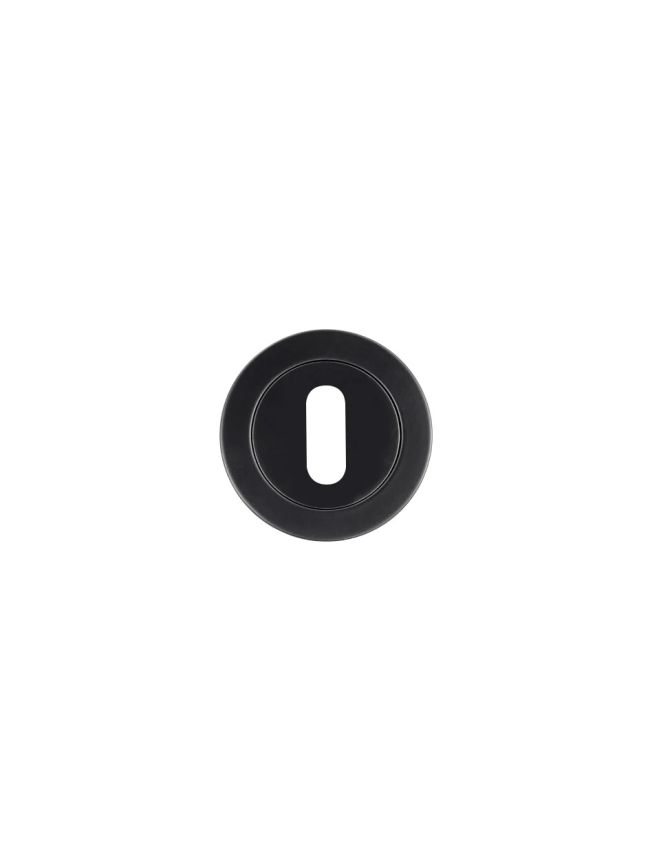 Zoo Hardware Standard profile round escutcheon - Black
