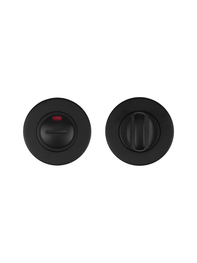 Zoo Hardware Turn and Release with Indicator complete with escutcheon and 5mm spindle - 52mm Rose - Grade 201 - PCB