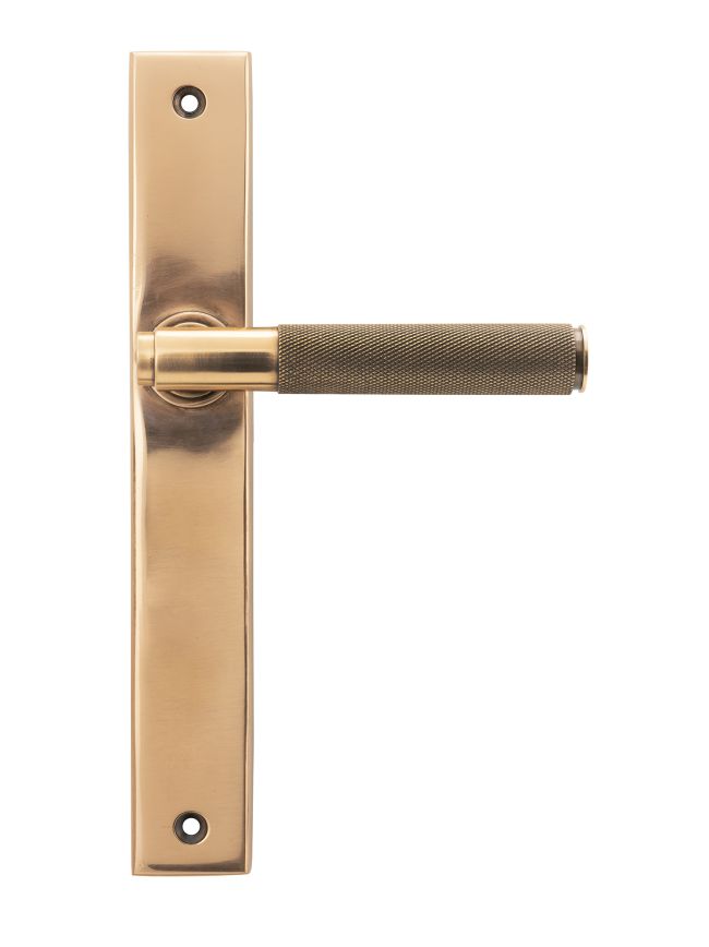 Polished Bronze Brompton Slimline Lever Espag. Latch Set