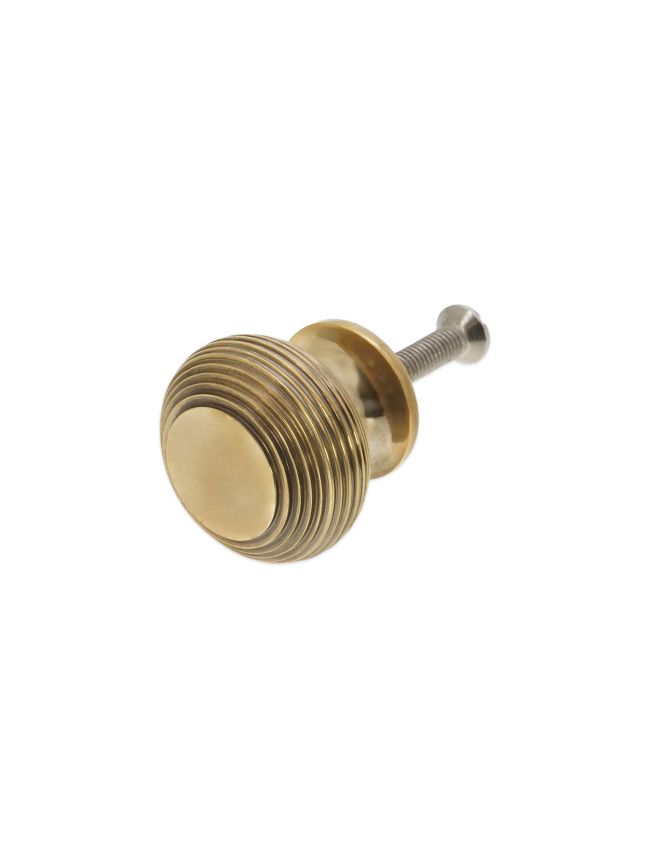 Beehive Large 40mm Cupboard Knob Aged Brass