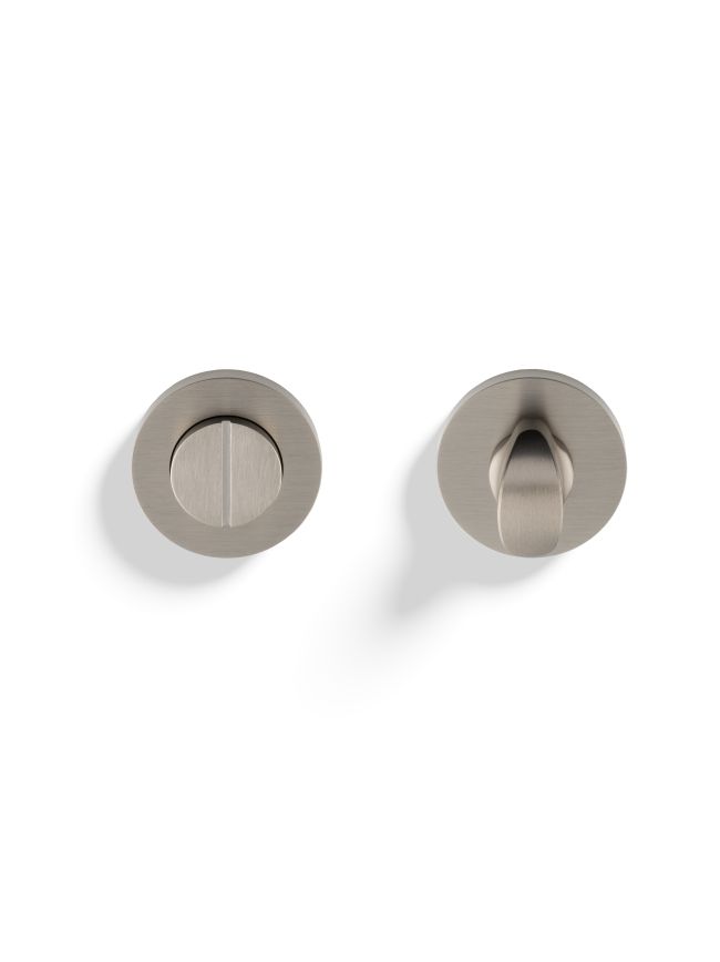 Valli Turn & Release Screw-on Round Rosette - Satin Nickel PVD