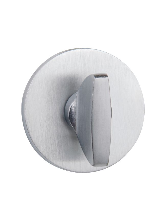 Tupai Rapido 5S Line WC Turn on 5mm Slimline Round Rose (bolt through fixing only) - Satin Chrome