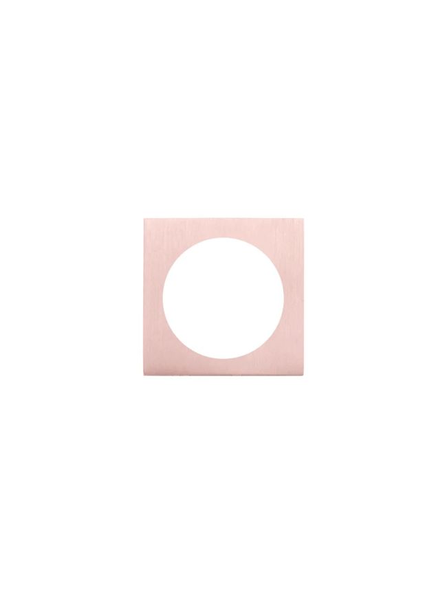 Zoo Hardware Spare square rose (turn & release) - Tuscan Rose Gold