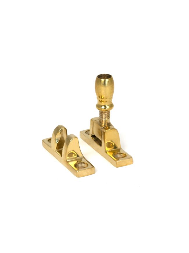 Polished Brass Mushroom Brighton Fastener - Narrow (Square)