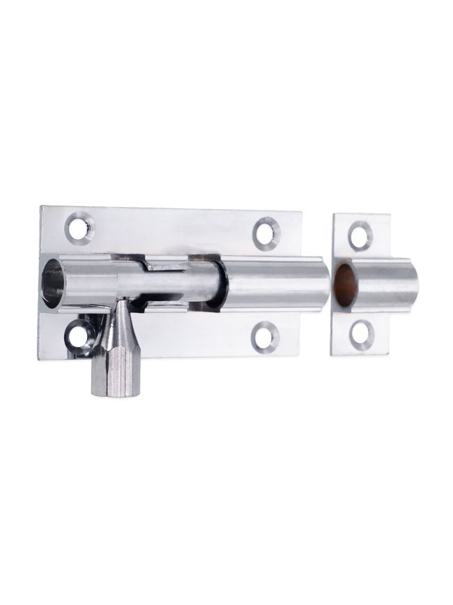 Brass Barrel Bolt 50mm Polished Chrome